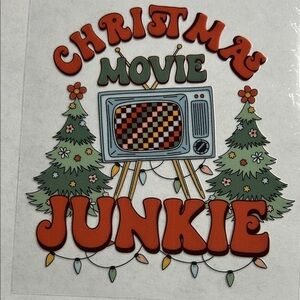 Christmas Movie Junkie Cup Decal D36